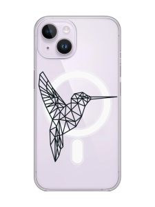 Магнітний чохол на iPhone 14 із підтримкою MagSafe :: Колібрі (принт 122)