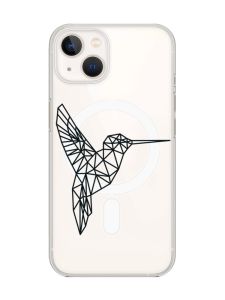 Магнітний чохол на iPhone 14 Plus із підтримкою MagSafe :: Колібрі (принт 122)