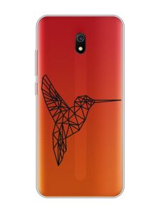 Прозорий чохол на Xiaomi Redmi 8A :: Колібрі (принт 122)