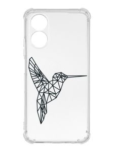 Чохол із потовщеними кутами на Oppo A17 :: Колібрі (принт 122)