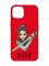 Матовий червоний чохол на Apple iPhone 14 :: Українська захисниця (патріотичний принт 169)