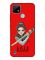 Матовий червоний чохол на Realme C21Y :: Українська захисниця (патріотичний принт 169)