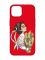 Матовий червоний чохол на Apple iPhone 14 :: Українка з колосками (патріотичний принт 172)