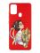 Матовий червоний чохол на Samsung Galaxy M30s/M21 :: Українка з колосками (патріотичний принт 172)