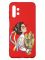 Матовий червоний чохол на Samsung A13 4G :: Українка з колосками (патріотичний принт 172)