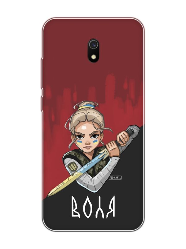 Чохол на Xiaomi Redmi 8A :: Українська захисниця (патріотичний принт 171)