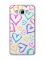 Прозорий чохол на Samsung Galaxy J7(2016) J710 :: Різнокольорові сердечка (принт 332)