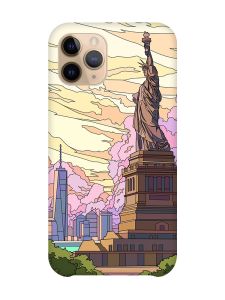 Магнітний чохол на iPhone 11 Pro із підтримкою MagSafe :: Статуя Свободи (принт 331)