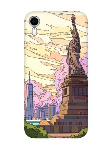 Чохол з чорними боками на Apple iPhone XR :: Статуя Свободи (принт 331)