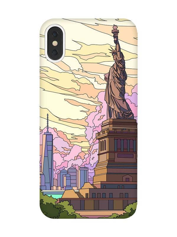 Чохол на iPhone X / XS :: Статуя Свободи (принт 331)