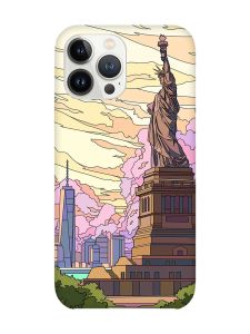 Чохол із захистом камери на iPhone 14 Pro :: Статуя Свободи (принт 331)