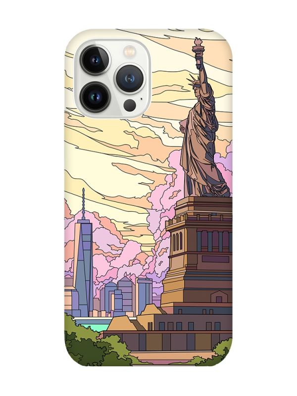 Чохол із захистом камери на iPhone 14 Pro Max :: Статуя Свободи (принт 331)