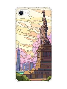 Чохол з потовщеними кутами на iPhone 7/ 7s/ 8/ 8s :: Статуя Свободи (принт 331)