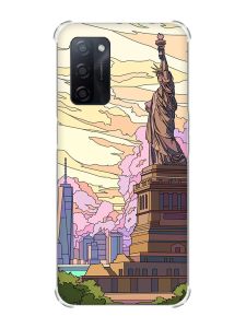 Чохол з потовщеними кутами на Oppo A55 :: Статуя Свободи (принт 331)