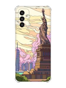 Чохол із потовщеними кутами на Samsung Galaxy M13 4G :: Статуя Свободи (принт 331)