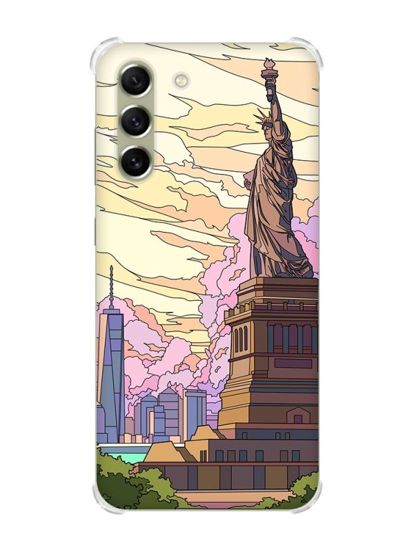 Чохол із потовщеними кутами на Samsung S21 FE :: Статуя Свободи (принт 331)