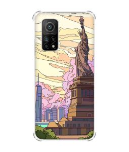 Чохол з потовщеними кутами для Xiaomi Mi 10T/Mi 10T Pro :: Статуя Свободи (принт 331)