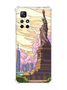 Чохол з потовщеними кутами на Xiaomi Redmi Note 11 4G :: Статуя Свободи (принт 331)