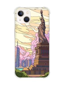 Чохол із потовщеними кутами на iPhone 14 Plus :: Статуя Свободи (принт 331)