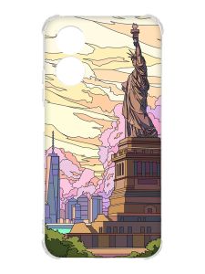Чохол із потовщеними кутами на Oppo A17 :: Статуя Свободи (принт 331)