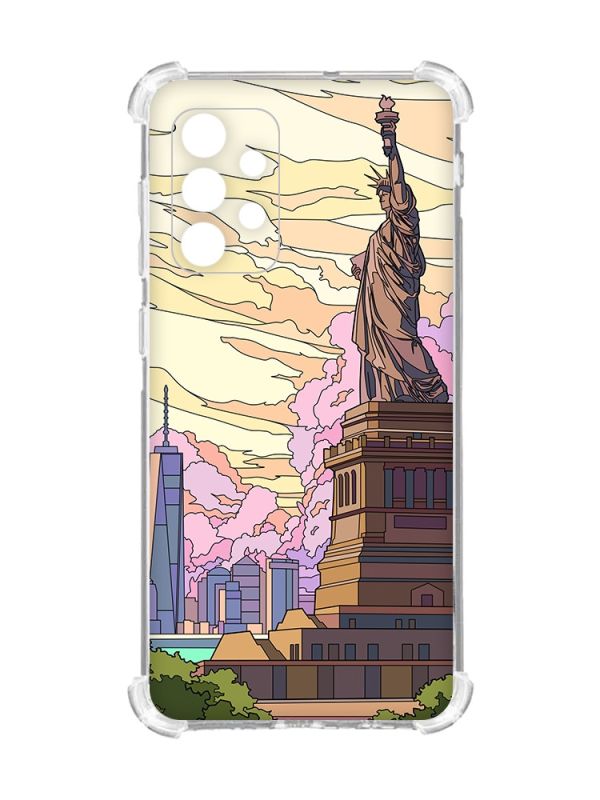 Чохол із потовщеними кутами на Oppo A72 5G :: Статуя Свободи (принт 331)