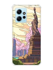 Чохол з потовщеними кутами на Xiaomi Redmi Note 12 4G :: Статуя Свободи (принт 331)