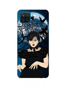 Чохол з бірюзовими боками на Samsung Galaxy A12 :: Танець. Венздей (принт 212)