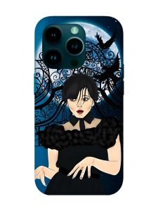 Чохол з бірюзовими боками на Apple iPhone 14 Pro :: Танець. Венздей (принт 212)