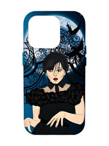 Чохол з бірюзовими боками на Apple iPhone 14 Pro Max :: Танець. Венздей (принт 212)