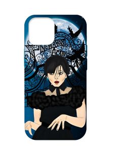 Чохол з бірюзовими боками на Apple iPhone 12 Pro Max :: Танець. Венздей (принт 212)