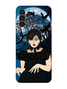 Чохол з бірюзовими боками на Samsung Galaxy A13 4G :: Танець. Венздей (принт 212)