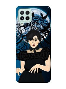 Чохол з бірюзовими боками на Samsung Galaxy M32/M22/A22 4G :: Танець. Венздей (принт 212)