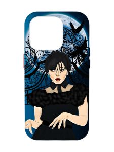 Чохол з рожевими боками на Apple iPhone 14 Pro Max :: Танець. Венздей (принт 212)