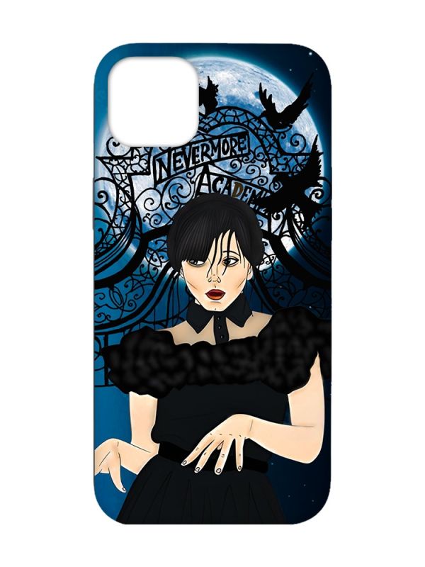 Чохол з чорними боками на Apple iPhone 14 Plus :: Танець. Венздей (принт 212)
