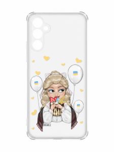 Чохол з потовщеними кутами на Samsung Galaxy A34 5G :: Українка з солодощами (патріотичний принт 175)