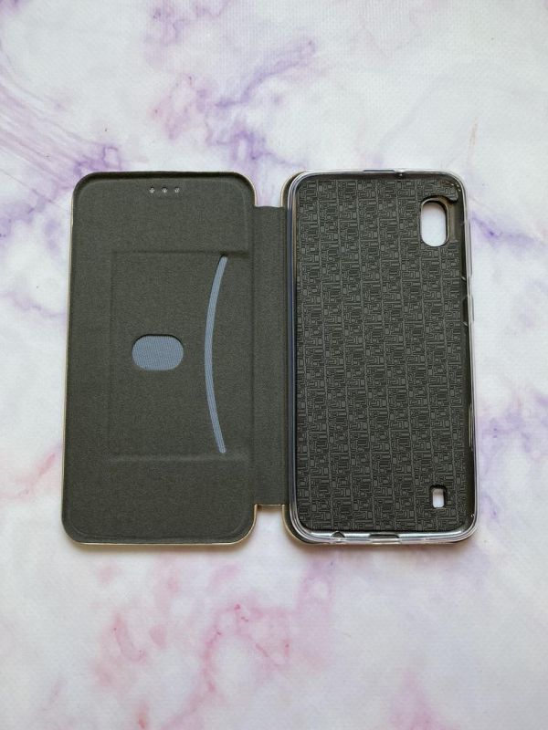 - - - - - Резерв - - - - - - Чохол-книжка з малюнком для Samsung Galaxy A10 (2019)/ A105  Золотой :: Різнокольорові сердечка