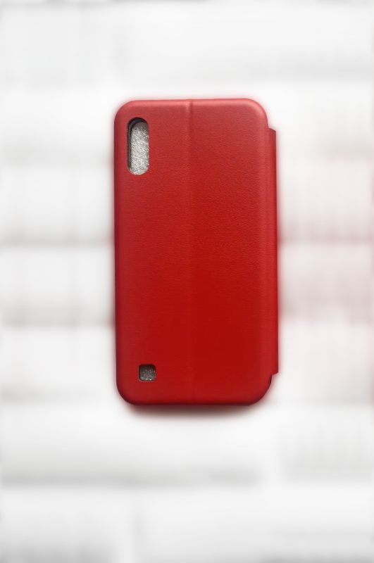 Чохол-книжка з малюнком для Samsung Galaxy A10 (2019) A105 Червоний :: Різнокольорові очі (принт 336)