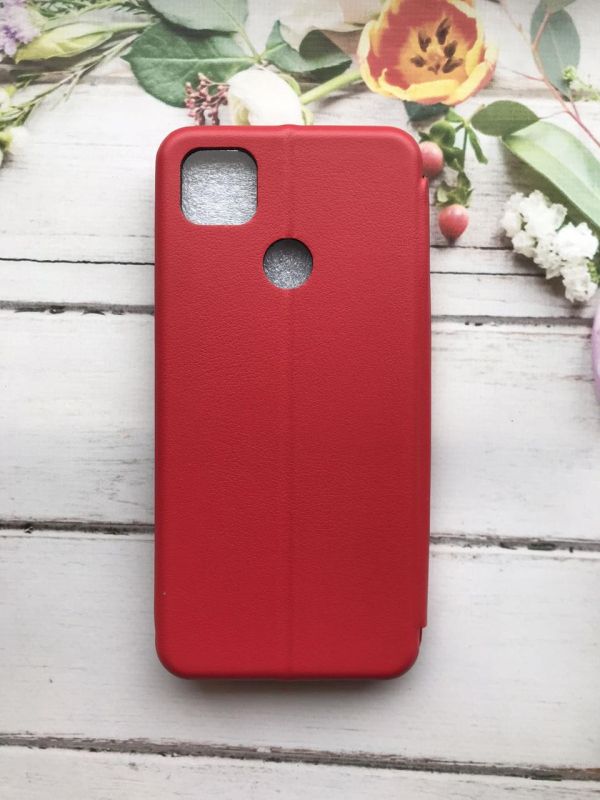 Чохол-книжка з малюнком для Xiaomi Redmi 9C/10A Червоний :: Різнокольорові очі (принт 336)