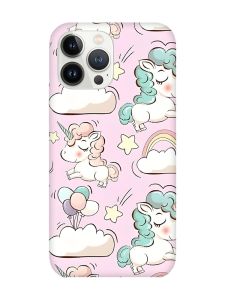 Магнітний чохол на iPhone 14 Pro із підтримкою MagSafe :: Єдинороги (принт 106)