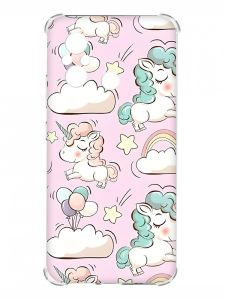 Чохол з потовщеними кутами на Xiaomi Redmi 12C :: Єдинороги (принт 106)