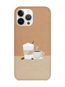 Магнітний чохол на iPhone 14 Pro із підтримкою MagSafe :: Кава (принт 108)