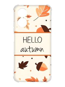 Чохол із потовщеними кутами на Oppo A17 :: Привіт, осінь (принт 109)