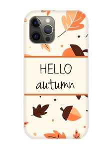 Магнітний чохол на iPhone 12 Pro Max із підтримкою MagSafe :: Привіт, осінь (принт 109)