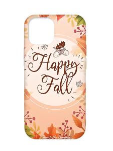 Чохол з бірюзовими боками на Apple iPhone 12 Pro Max :: Щасливої осені (принт 110)