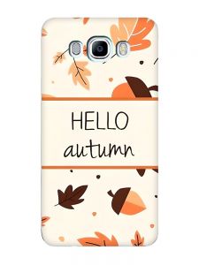 Чохол з бірюзовими боками на Samsung Galaxy J7(2016) J710 :: Привіт, осінь (принт 109)