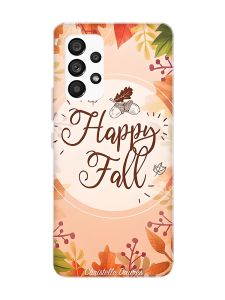 Чохол з червоними боками на Samsung Galaxy A53 4G/5G :: Щасливої осені (принт 110)