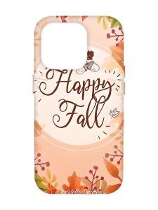 Чохол з рожевими боками на Apple iPhone 14 Pro Max :: Щасливої осені (принт 110)
