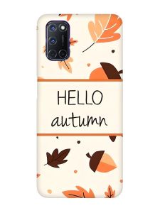Чохол з чорними боками на Oppo A52/A72/A92 :: Привіт, осінь (принт 109)
