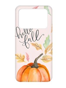 Чохол з рожевими боками на Xiaomi Poco X4 Pro 5G :: Привіт, осінь (принт 111)