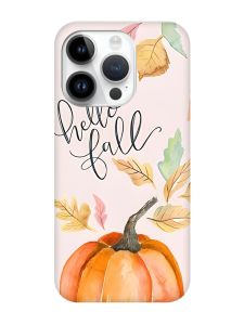 Чохол з чорними боками на Apple iPhone 14 Pro :: Привіт, осінь (принт 111)